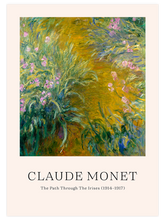 Monet The Path Through The Irises - Art Print
